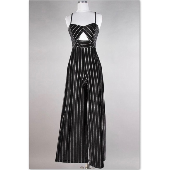 Pants - NWT Velvet Striped Jumpsuit Like Fashion Nova Pants - NWT Velvet Striped Jumpsuit Like Fashion Nova